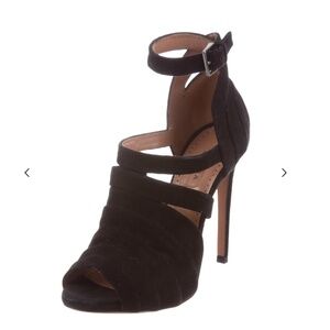 Alaïa Suede Peep-Toe Pumps Size: 6 | IT 36